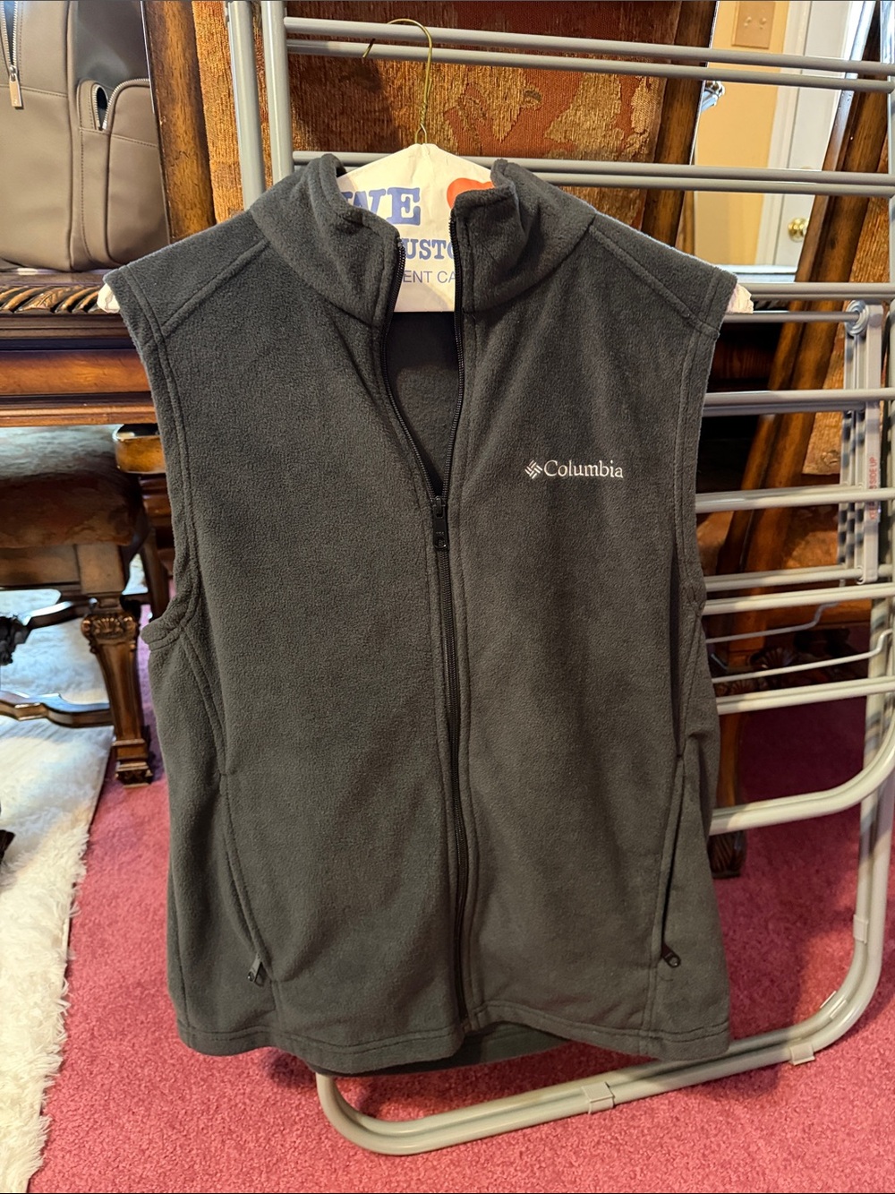Columbia Black Fleece Vest